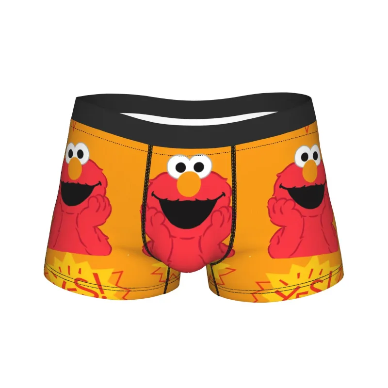S-Sesames Streets Tango Elmo & Grover Pakaian Dalam Pria Celana Pendek Celana Lucu Boxershorts Bea Cukai Kualitas Kebesaran Celana Dalam