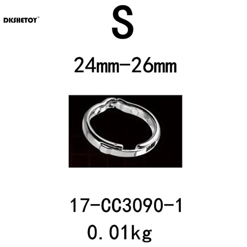 Metal S/M/L/XL Size Delay Ejaculation Penis Bondage Ring Stainless Steel Male Penis Lock Cock Ring Set Erection Sex Toys for Men