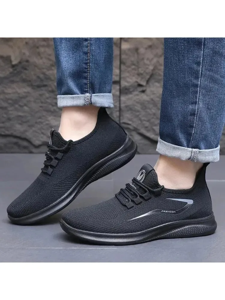 Scarpe da ginnastica con tomaia in maglia traspirante Air Knit, suola morbida e antiscivolo, scarpe da ginnastica da corsa casual per tutte le stagioni da indossare tutti i giorni
