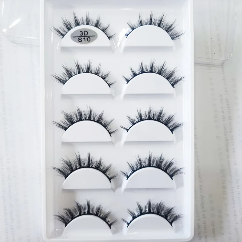 Natural 3D Mink False Eyelashes Soft Wispy Fluffy Eye Faux Lashes Make Up Eyelash Beauty Cat Cilios 5 Pairs 15 Styles