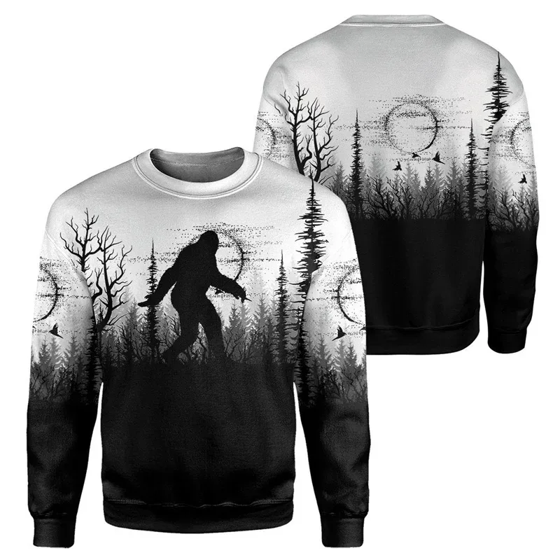 Panda Bear Gorilla 3D Print Animal Sweatshirt Men Casual Pullover Streetwear Male Crew Neck Long Sleeve Hoodies Kids Clothing