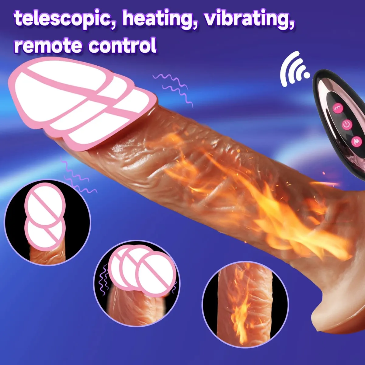Wearable Realistic Dildo Vibrator Thrusting Penis Penetration Anal Vibration Adult Dildos Anal Sex Toy for Women Vibrators 18+