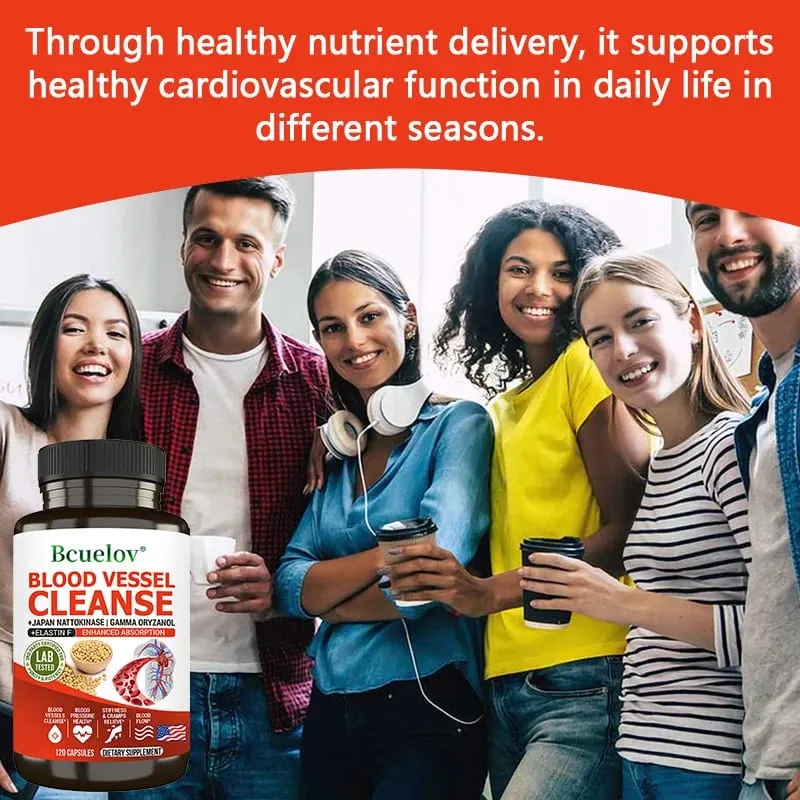Nattokinase 2000 FU Supplement - Improve Blood Circulation Promote Detoxification Metabolism Maintain Cardiovascular Health