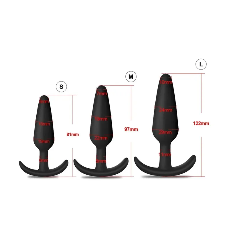4pcs Beginner Silicone Butt Plug Anal Plug for Men Prostate Massager for Gay Mini Anal Bullet Vibrator Sex Toy for Men Women