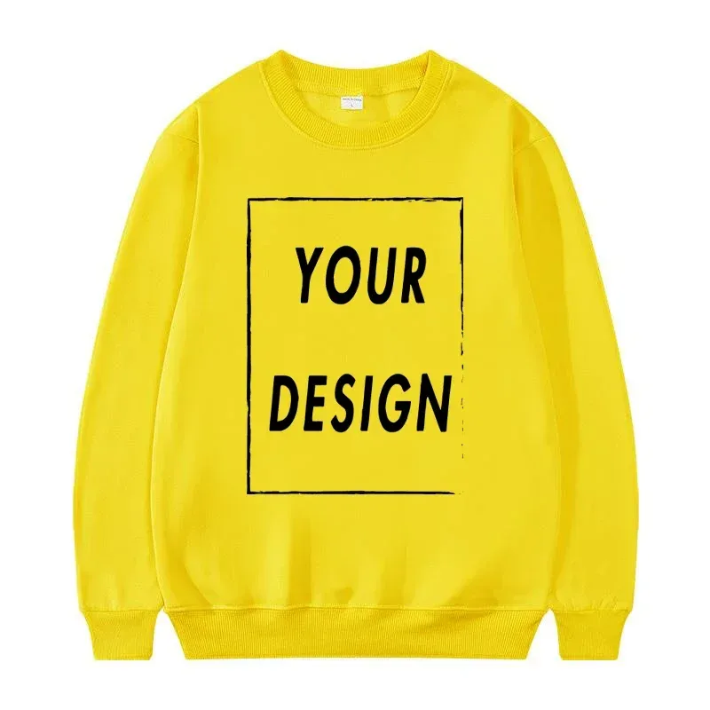 2025 Unisex Sweatshirt Customized with Your Logo Round Neck Sweater Fashionable Men's and Women's Casual Sweatshirt — image 11