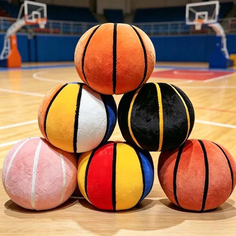 Basketball Plushie Simulation Basketball Throw Pillow Fill Plump Bedroom Decorations Skin-friendly Holiday Gift For Boy And Girl
