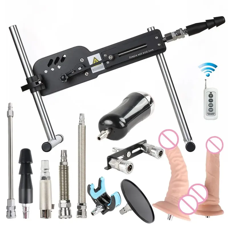 Machine sexuelle améliorée avec télécommande, Super silencieuse, Ultra réglable, Vac U Lock, 30db, 70W, Machine d'amour avec Big D gratuit
