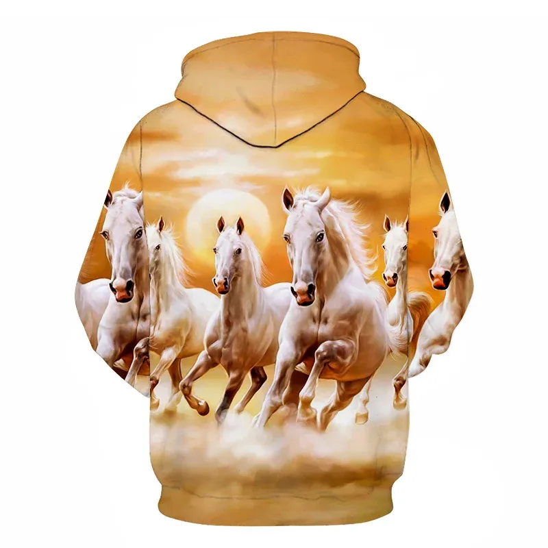 Horse Win Instant Success 3D Print Hoodies Interesting implication Animal Design Men Women Streetwear Pullover Casual Sweatshirt