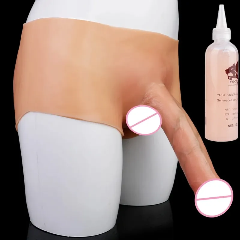 Silikonový pásek Živé dildo Kalhoty Nositelné Pevné Sexuální hračky s velkým penisem Pro ženy Lesbický pár Sex — image 15