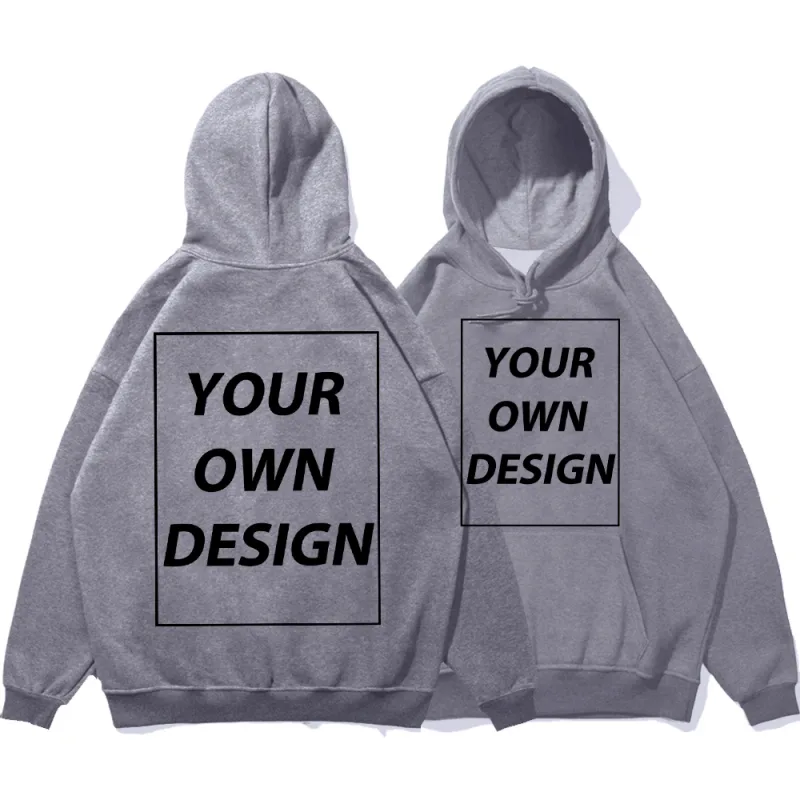 Personalizado diy impressão homem mulher outono inverno hoodies casual clássico pullovers simples confortável streetwear macio quente roupas esportivas