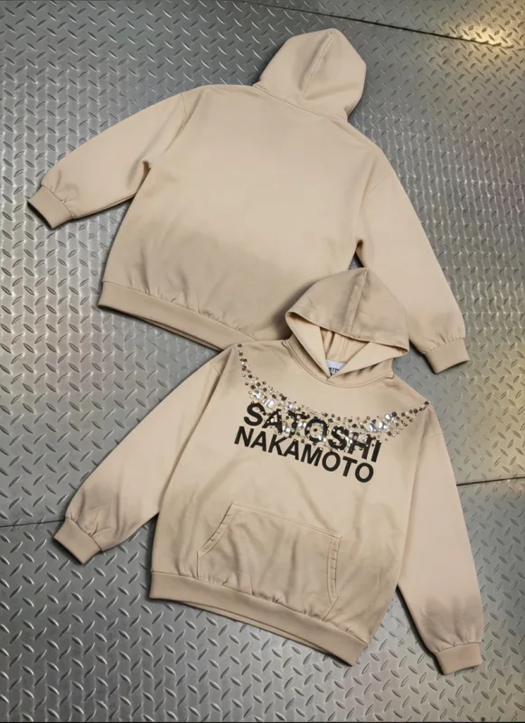 Street Casual SATOSHI Hoodies Pullover Embossed Pattern Embroidery Turtle Shell Design Washed Hooded Men Women Loose Sweatshirts