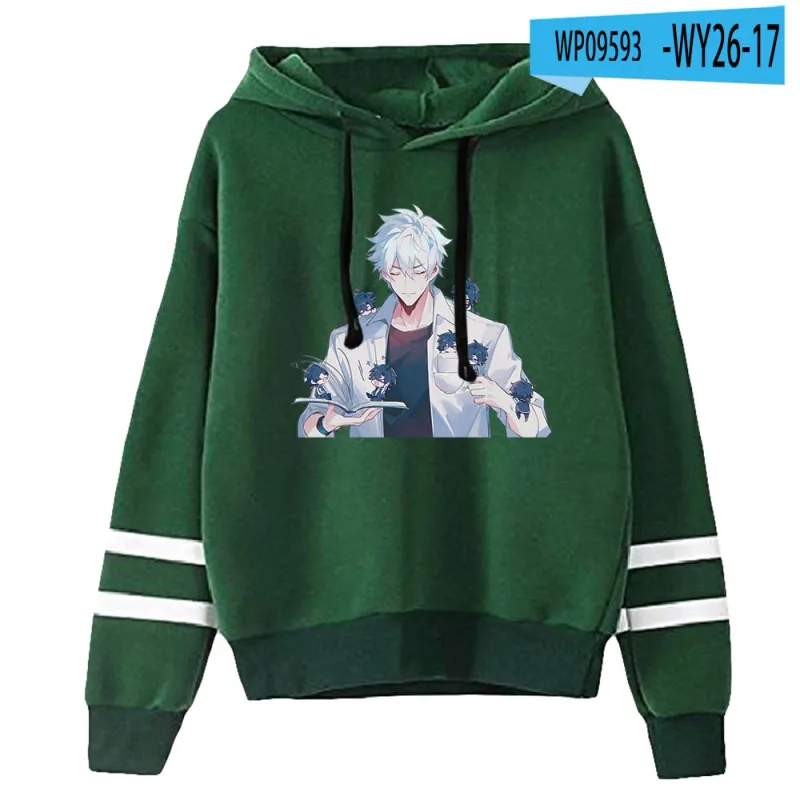 Link Click Anime Hoodie Unisex Pocketless Parallel Bars Sleeve Sweatshirts Women Men Hoodies Harajuku Streetwear Fashion Clothes