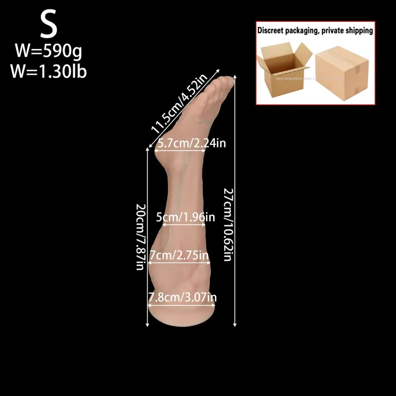 Big Feet Anal Plugs Training Big Silicone Leg Ass ButtPlug Deep Masturbator Dildo Dilator Stimulator Anal Sex Toys Women Men 18 — image 10