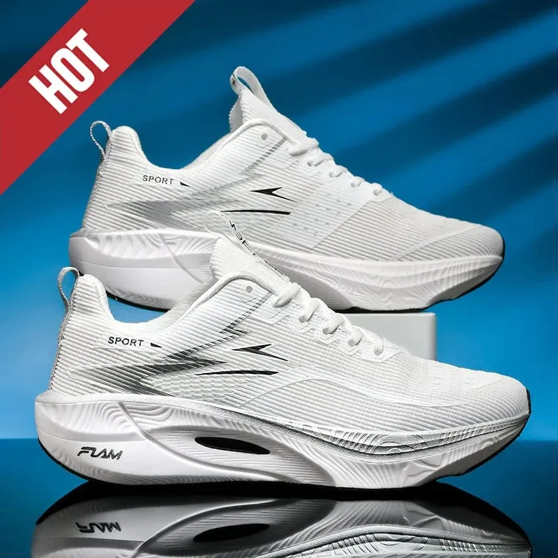 Running Shoes Carbon Board Speciality Marathon Men Sports Breathable Lightweight Women's Comfortable Athletic Nonskid Sneakers — image 8