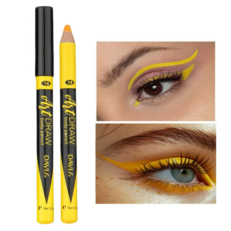 Caneta delineadora labial 15 cores, preto, azul, multicolorido, metálico, glitter perolado, acabamento fosco, estilo punk esfumaçado, caneta de maquiagem para os olhos — image 9