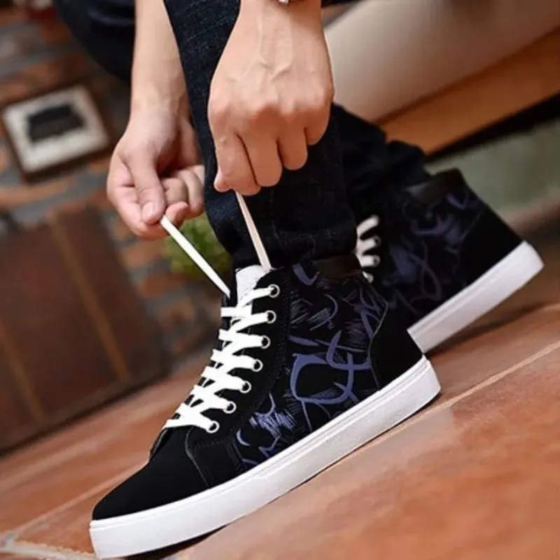 Pu Leather Men Shoes Sneakers Trend Casual Breathable Leisure Sneakers Non-Slip Footwear Vulcanized Shoes Tenis Masculino Boots