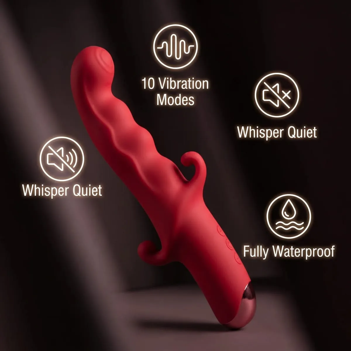 Dildo Penggetar Kuat Tongkat AV untuk Wanita 10 Mod Perangsang Klitoris G Spot Faraj Massager Pelancap Wanita Mainan Seks Dewasa