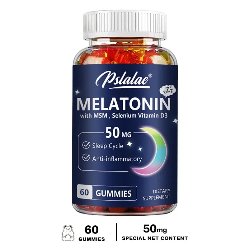 Melatonin Gummies 50mg - Sleep Aid Improve Sleep Quality and Support Deep Sleep