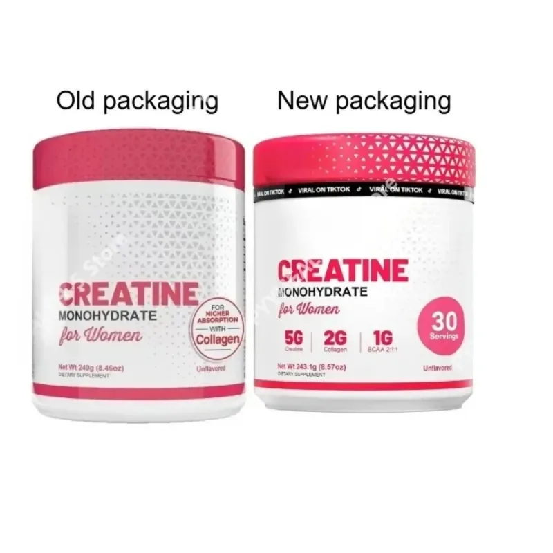 Creatine Monohydrate Powder with Hydrolyzed Collagen Support Workout Performance Muscle Recovery & Energy Levels Sugar‑Free 240g — image 6