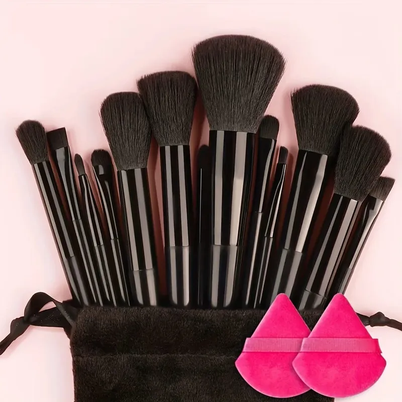 Makeup Brushes Set 13Pcs Premium Synthetic Brush Foundation Powder Blending Concealer Eyeshadow Blush Cosmetics Brushes Travel — image 10