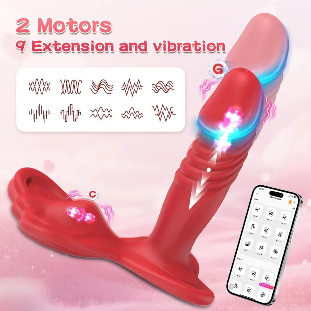 APP Control Clitoris Mini Butterfly Masturbator Stimulator Adults Panties Sex Toy Couple Wearable Panty Thong Vibrator for Women