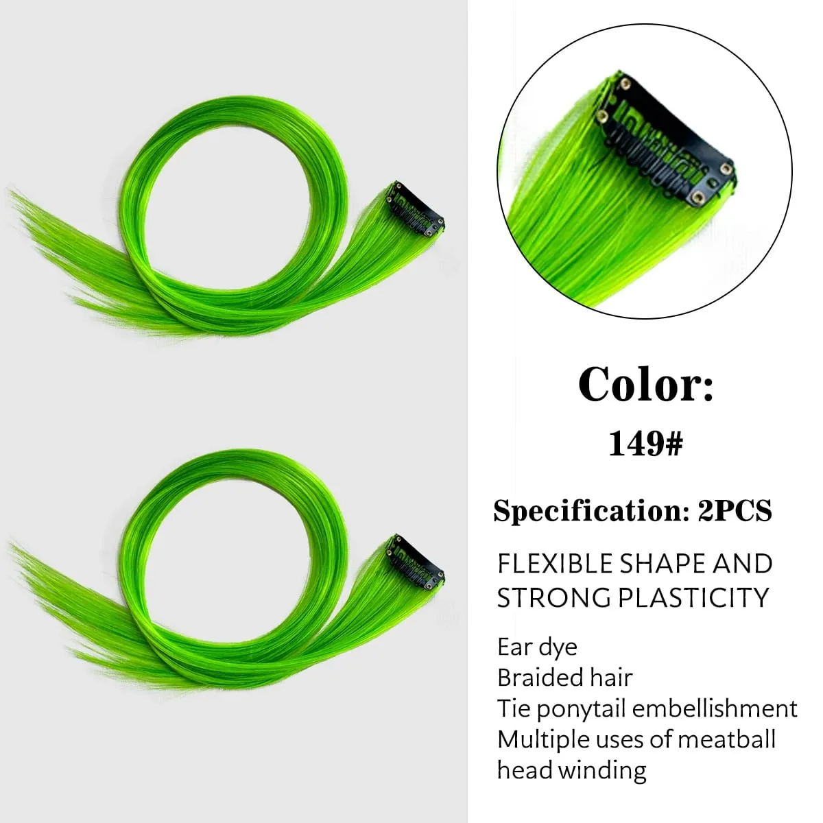สีสังเคราะห์คลิปในส่วนขยายของผมตรงไฮไลท์ผมริ้วสายรุ้งแขวนผมชิ้นวิกผมสำหรับผู้หญิงพรรค