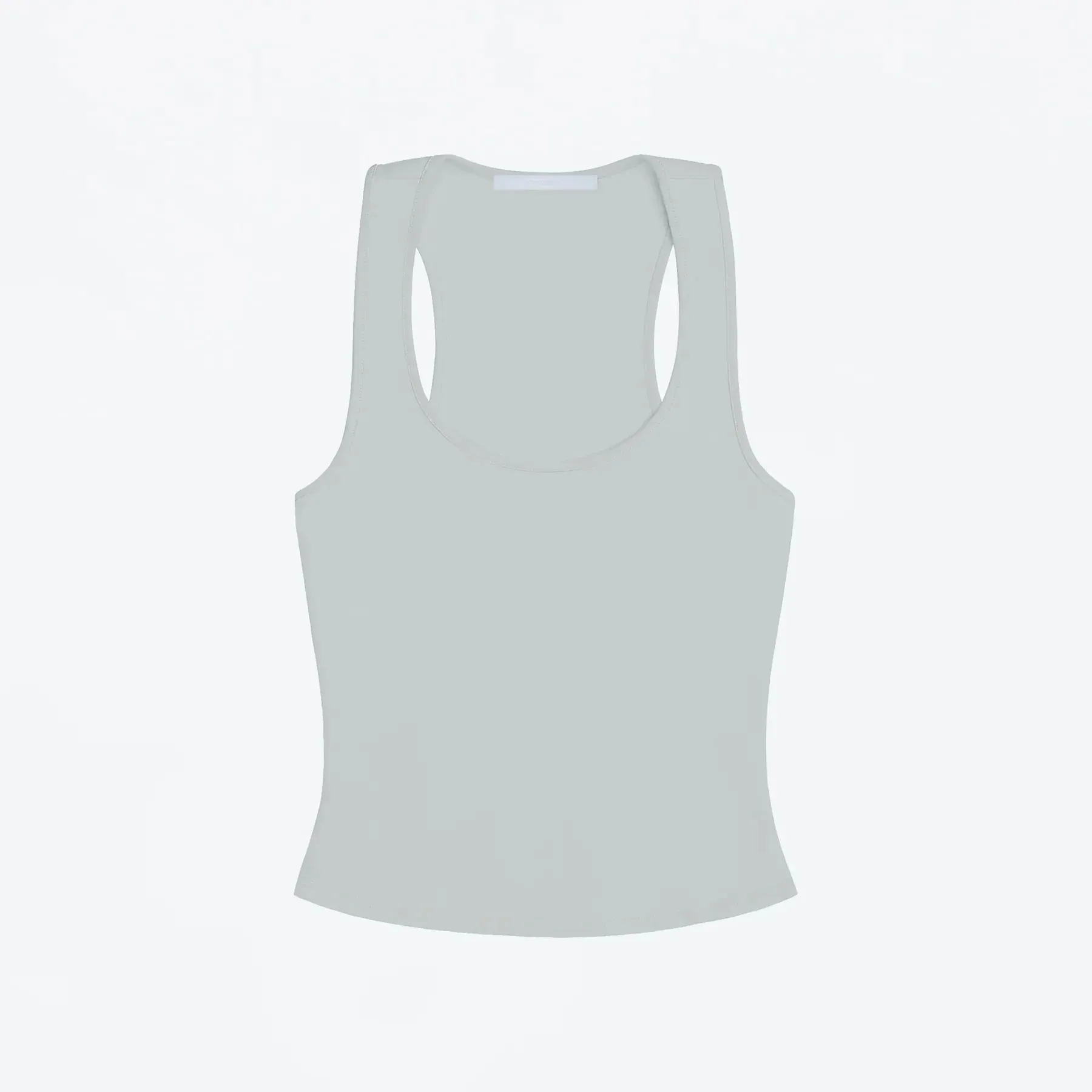 Tank Top with Wide Shoulder Straps for All Seasons Racerback Sports Vest Everyday Sports Innerwear High-Elastic Solid Color Slim-Fit Top Multi-Color Basic Casual Tank Top