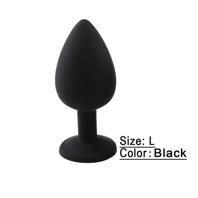 Plugue anal de silicone macio p/m/l, mini plugue erótico para bunda, brinquedo sexual para iniciantes, homens, mulheres, casais gays, estimulador de próstata, brinquedo de sexo anal