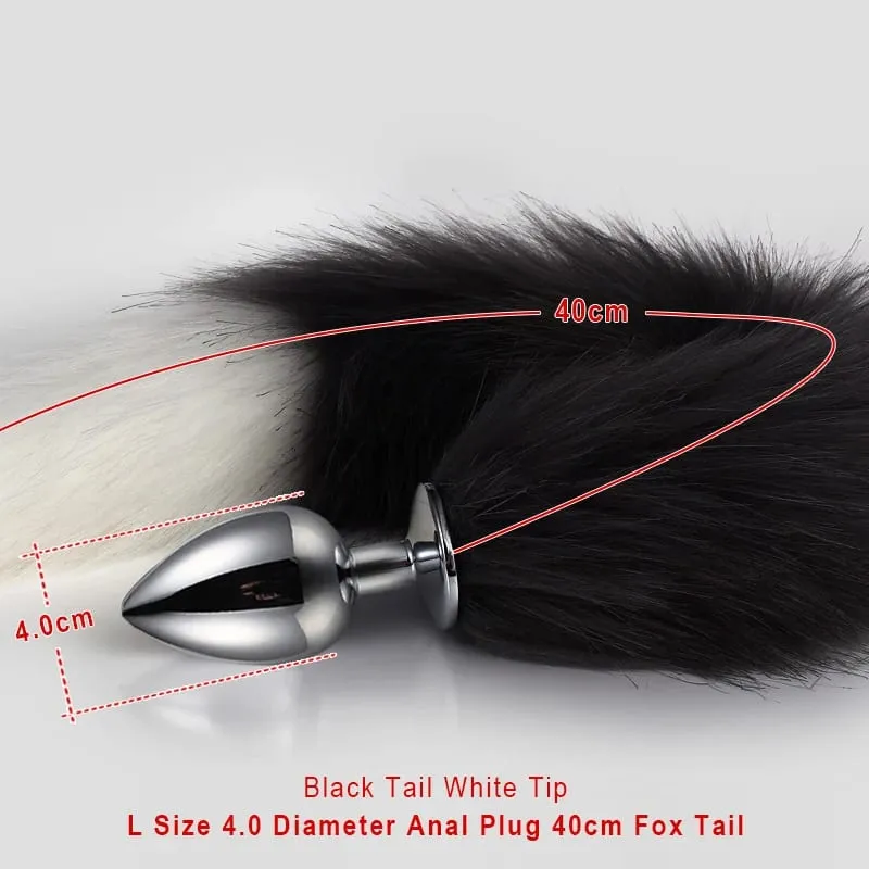 Sex Shop 5 dimensioni Butt Plug in metallo Fetish Coda di volpe Giocattoli intimi Bdsm Extender anale Dilatatore Prodotti Giochi erotici Articoli per adulti