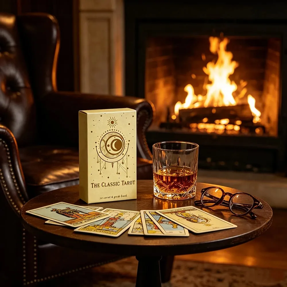 The Classic Tarot Cards 78 Cards English Version Divination Cards Game Spiritual Reading with Paper Instruction for Beginners