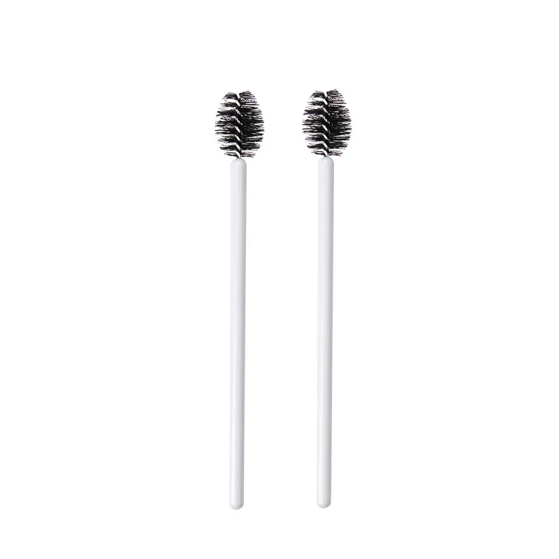 200Pcs Handle Disposable Water Drop Shape Cosmetic Brush Nylon Mascara Wands Lashes Makeup Brushes Eyelash Extension Tools
