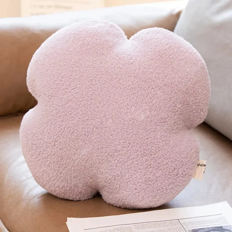 INS Plush Hear Throw Pillow Cute Clover Soft Doll Home Sofa Decoration Pillow Cushion Kids Toys Birthday Gift