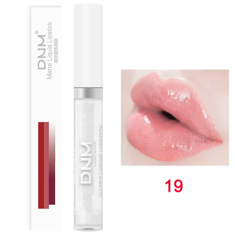 DNM 19 Color Matte Velvet Liquid Lipstick Waterproof Lasting Not Easy To Fade Lipgloss Makeup Purple Red Nude Lip Tint Cosmetics