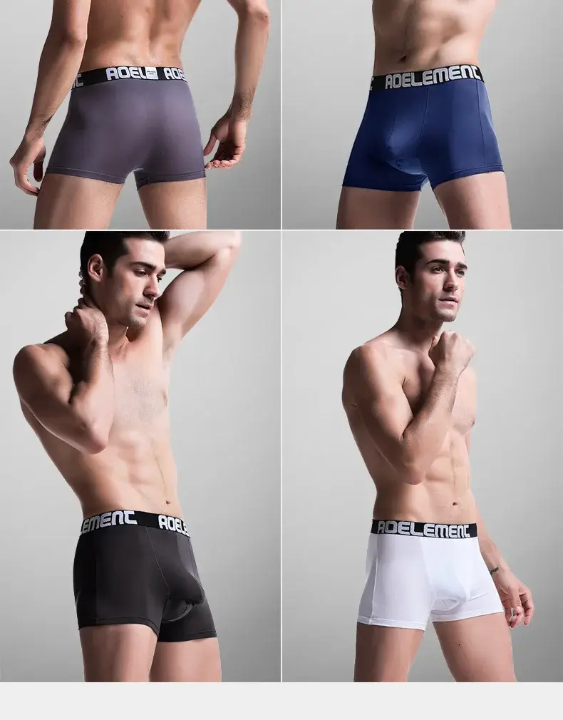 L-5XL Malaking Sukat ng Lalaki Varicocele Underwear Scrotal Testicle Support Dual Pouch Boxer Spermatic Cord Bullet Separation Underpant