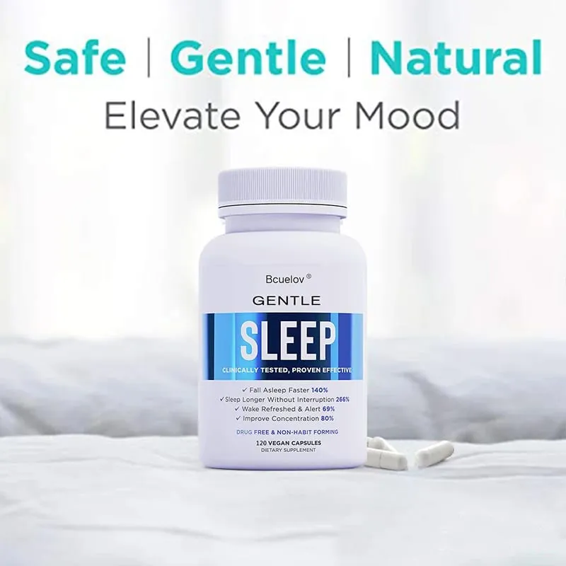 Adult Sleep Supplement Melatonin 5mg with Magnesium Glycinate Valerest & Ashwagandha Helps Relax and Promote Natural Sleep