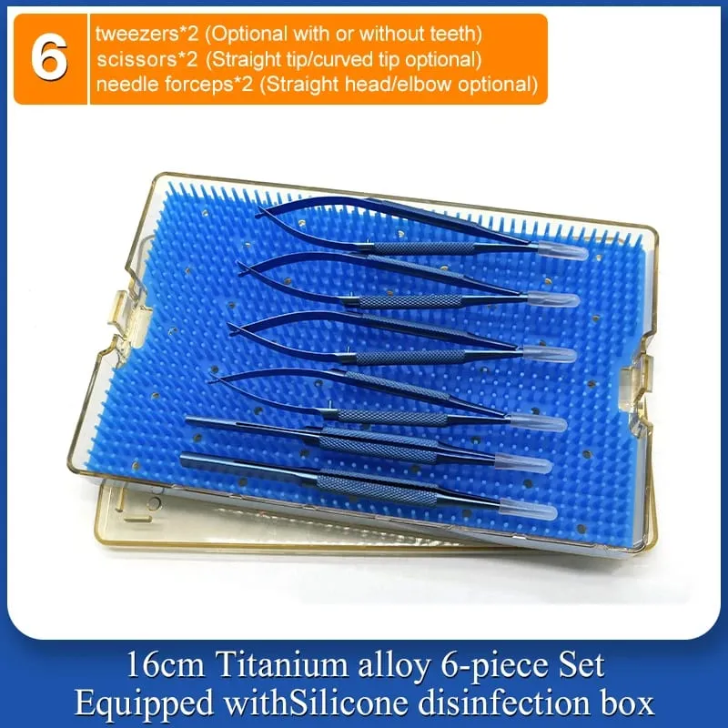 4 Pieces/set Of Ophthalmic Microsurgery Instruments 12/16/18cm Scissors+Needle Holder+tweezers Stainless Steel Surgical Tools — image 21
