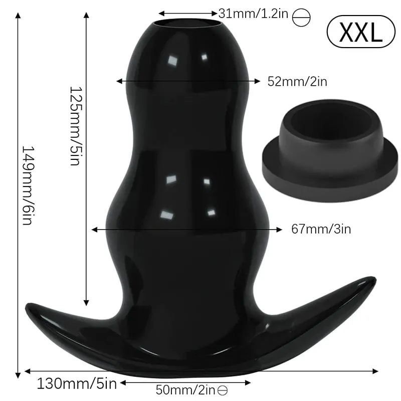 5 Sizes Hollow Anal Plug/Dilator/Dildo Soft Speculum Prostate Massager Butt Plug Set Intimate/Enema Sex Toys For Women Men Gay — image 8