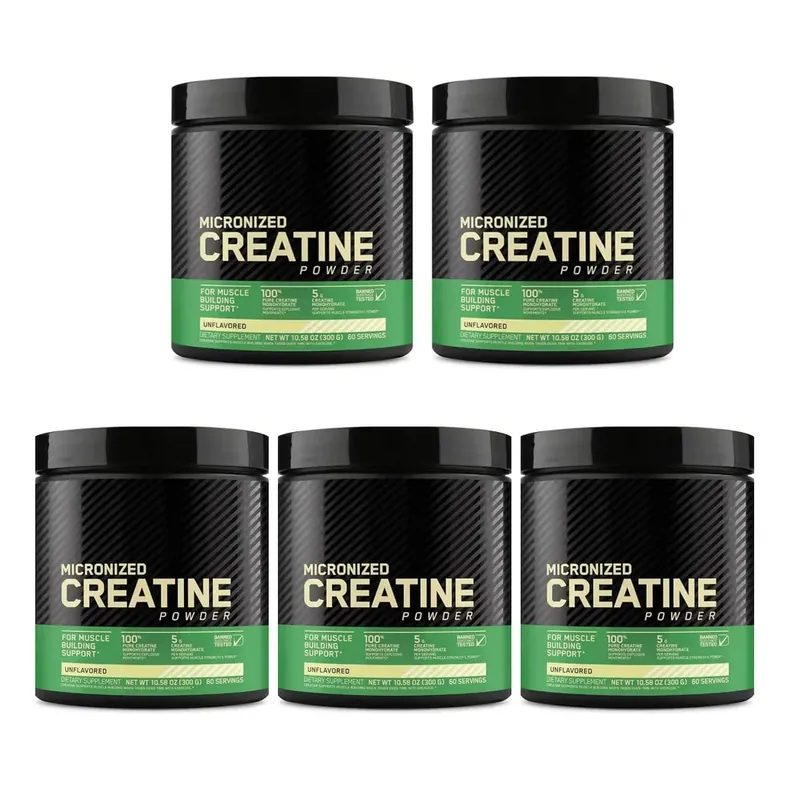 Micronized Creatine Monohydrate Powder Pure Unflavored Muscle Strength & Lean Muscle Support 5g Per Serving 300g 60 Servings