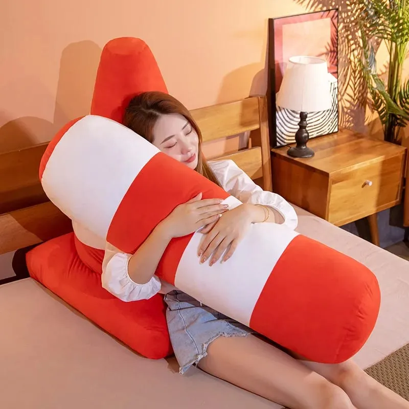 Hot Simulation Vehicle Plush Pillow Creative Roadblock Road Railing Toys Stuffed Soft For Home Decor Prop Sleeping Cushion