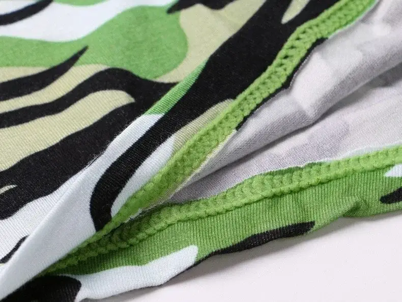 4Pcs/Lot Men's Underwear Camouflage Color Sexy Boxer High-quality Bamboo Fiber Soft Breathable Antibacterial Men's Boxer Shorts