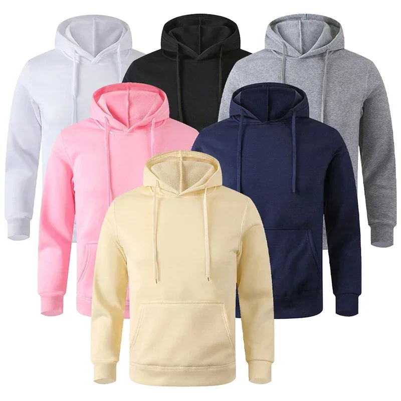 Men's Soft Loose - Fit Fleece Pullover Hooded Sweatshirt With Pockets For Cold Days