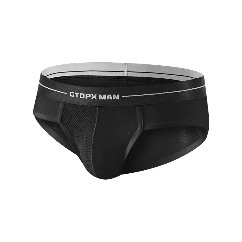 Mens Sexy Underwear U Convex Thin Mesh Transparent Briefs Low Rise Breathable Underpanties — image 5