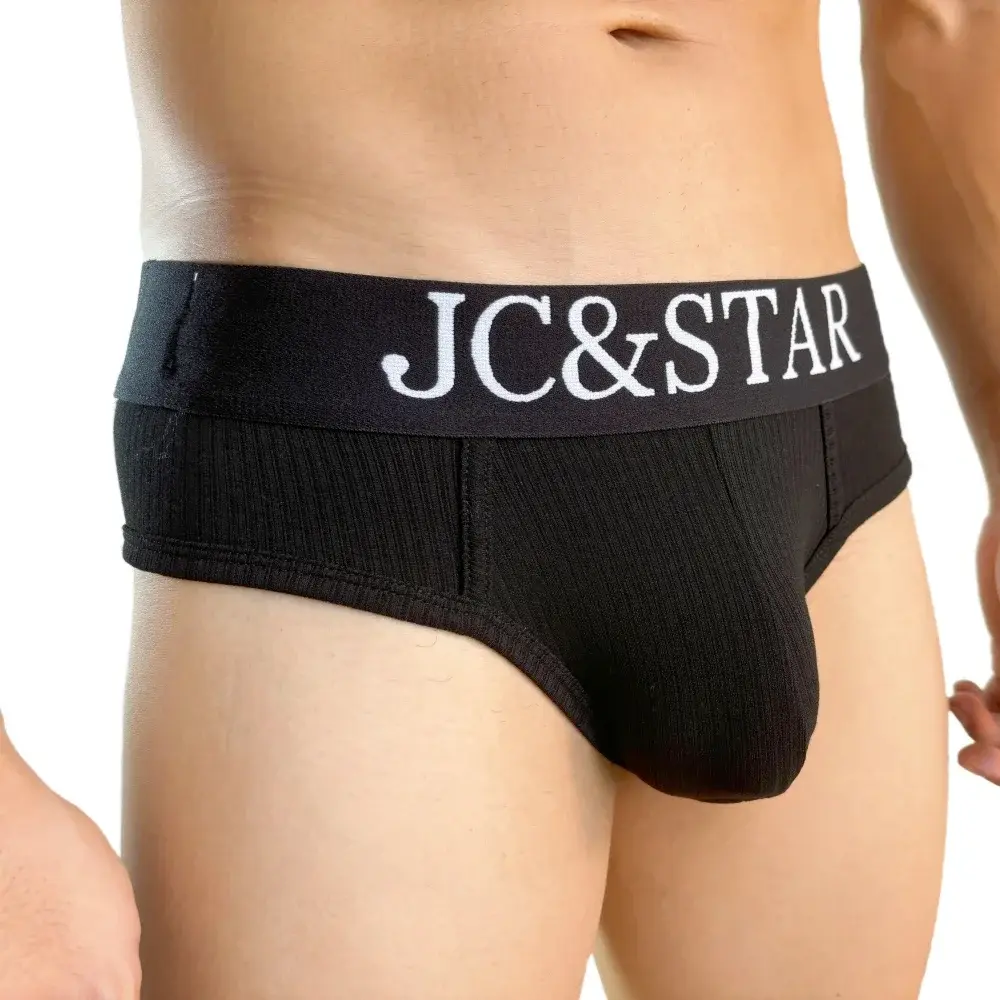 Atletisch hoog uitgesneden ontwerp Sexy herenondergoed Slips Onderbroek Geribbeld katoen Sportcomfort Heren Bikinislip Heren Tangaslips