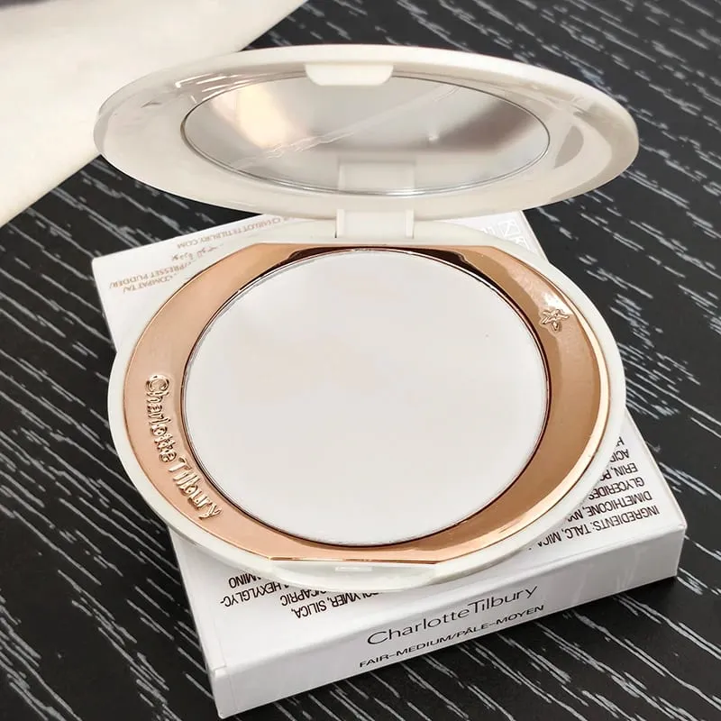 Charlotte Micro Light Powder Air Cushion Small Gold Plate Setting Powder 2 Color Powder Blusher Essence Oil Tilbury Cosmetics — image 18