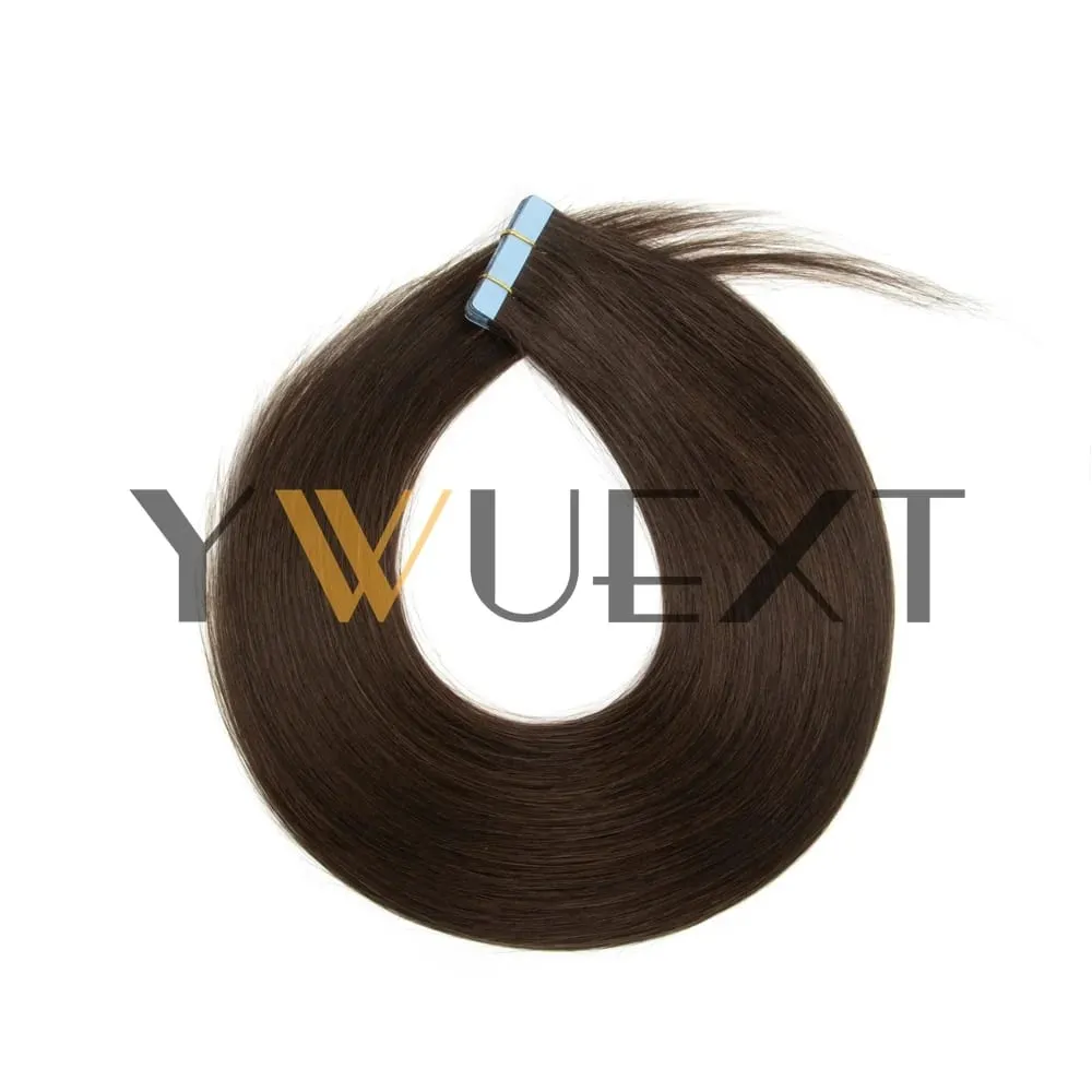 Tape in Human Hair Extensions 12-20 Inches Seamless PU Skin Weft Tape Hair Natural Straight 20pcs/pack 30G Tape Glue — image 10