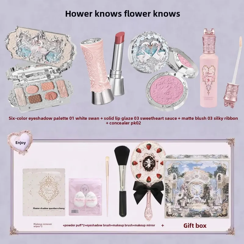 Flower Knows Knight Unicorn Treasure Chest Set