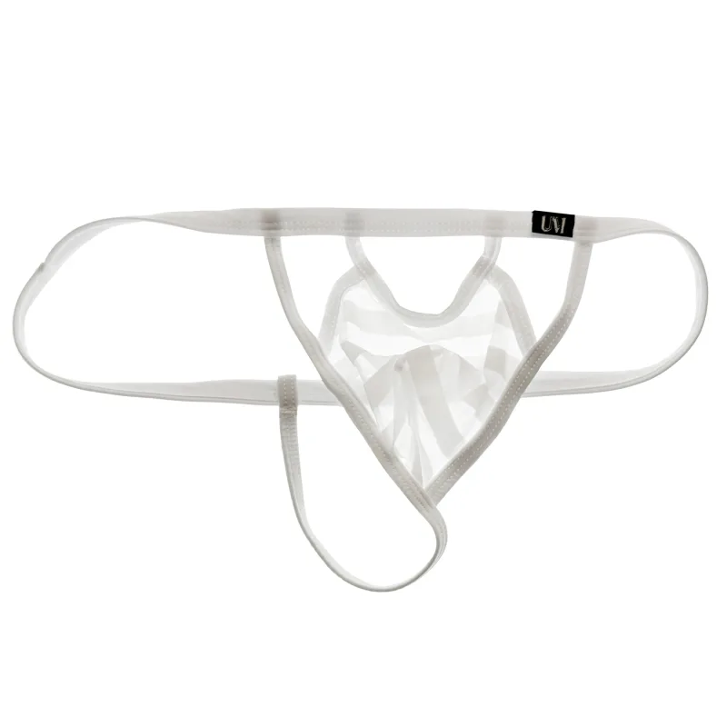 New See-through Mesh Low Rise Mens T-Back Thong Thin Stretch Soft Breathable Lightweight Sexy Underwear