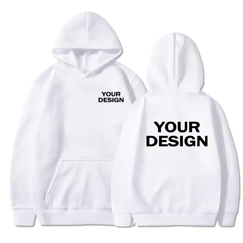 Niestandardowe nadruki Męskie damskie bluzy Luźna odzież na co dzień Bluzy w jednolitym kolorze Z długim rękawem Z kapturem Osobowość Streetwear Bluzy