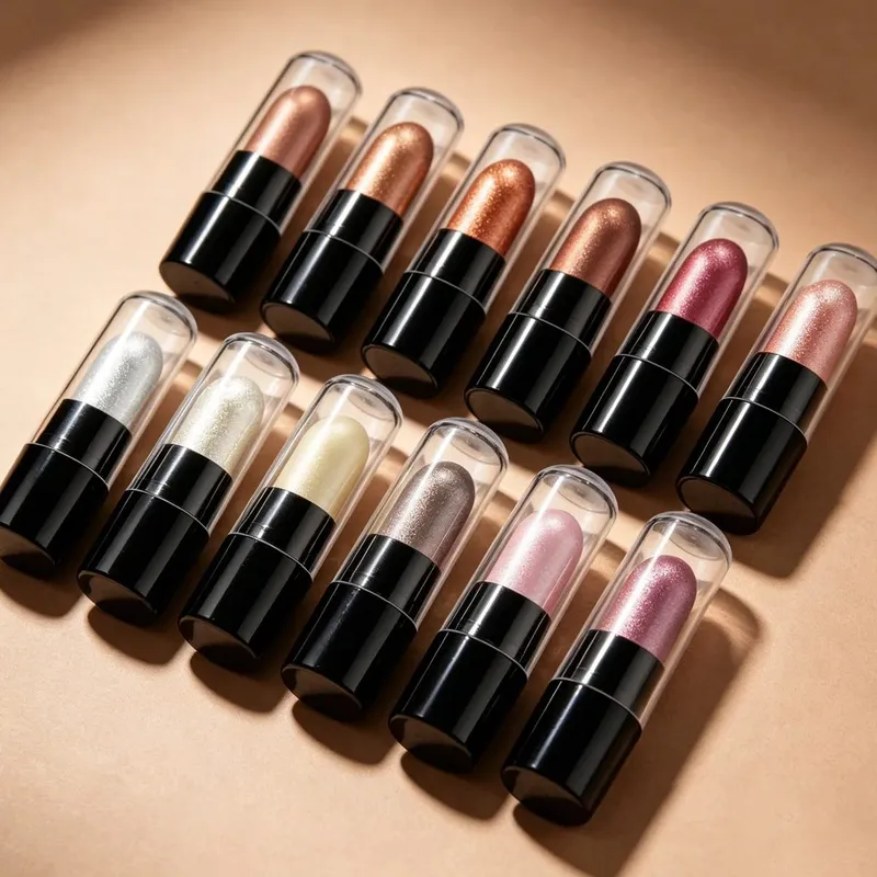 DNM 12 Color Makeup Set Capsule Eye Shadow Stick Durable And Easy To Color Pearl Light Shiny And Sleeping Silkworm Brightenin