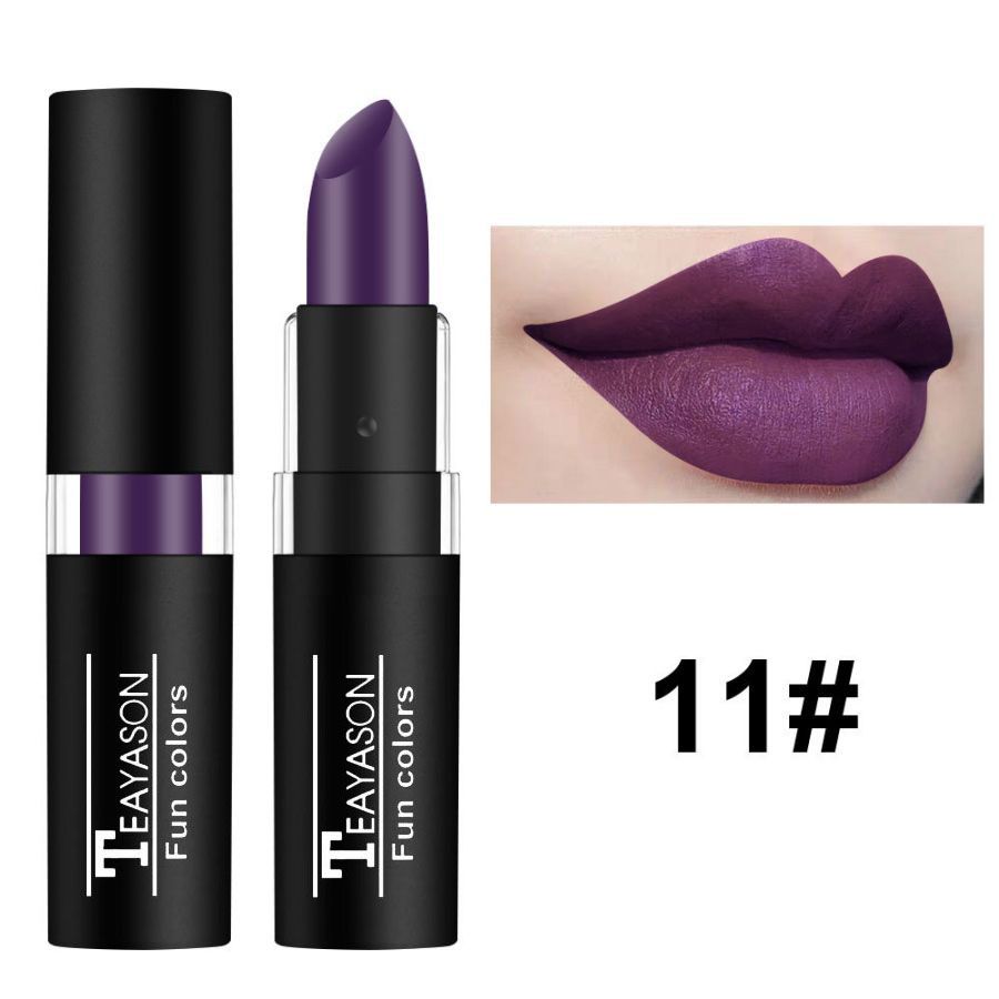 12 Color Waterproof Lasting Sexy Red Lipstick Matte Lipstick Cosmetics Lip Gloss Waterproof Long-lasting